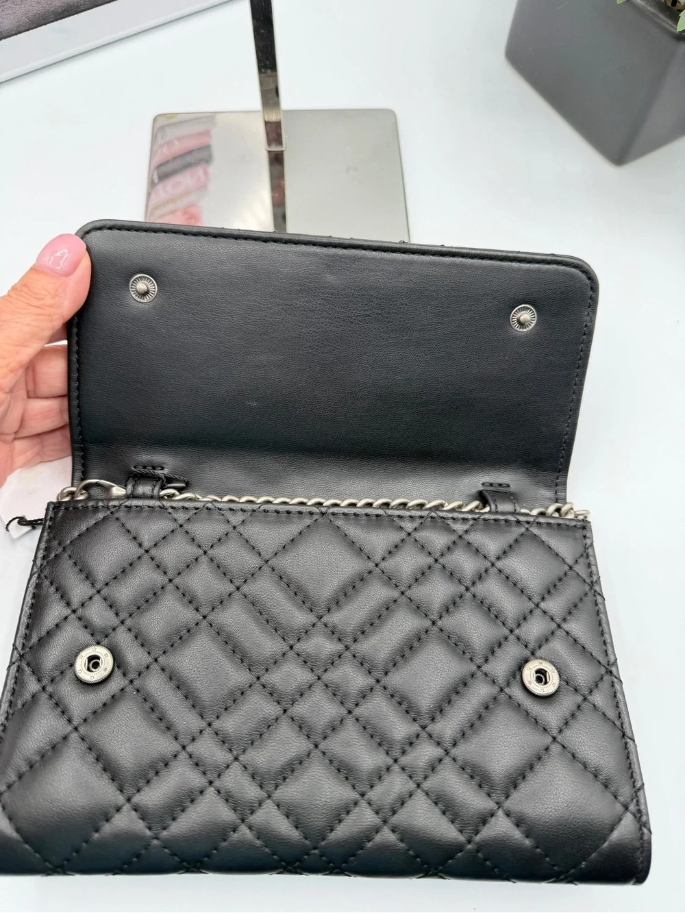 Kurt Geiger NWT Quilted Leather Chain Bag/Wallet